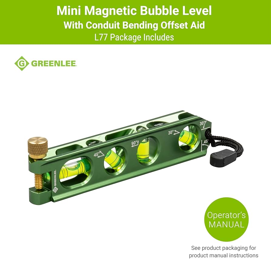 Tempo Greenlee L77 Mini Magnetic Bubble Level : Amazon.ca